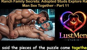 English Audio Gay Sex Story - Ranch Line Secrets: Adopted Studs Explore Raw Man Sex Together - Part 11