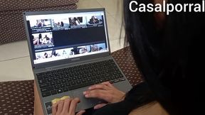 continuacao. negao nao teve como escapar, pego em traicao agora e obrigado pela esposa a foder com a amante.