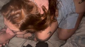 Wife in Training: She ENJOYS Sucking Me with Pussy Dildo... Guess Where I Came?