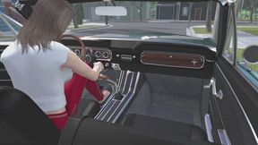 1965 Ford Mustang Convertible Cranking Template - Lady T in Flats 1080p