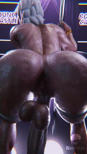 Ana Swinging Her Huge Futanari Cock