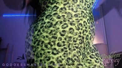 Showing Off Leopard Spandex - Ass Worship, Webcam, PVC - Goddess Marley