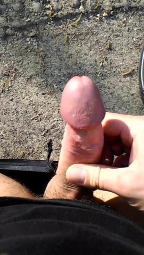 Masturbate And Cum In Wood