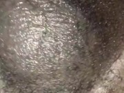 Big black dick and balls bust creamy cumshot!!