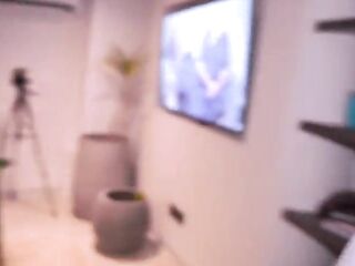 Horny Colombian woman hooks up with her husband's friends - Celeste Alba's Gangbang