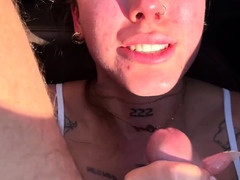 -OF-CherryLace- Hard- Rough Car Sex with The Flesh Mechanic