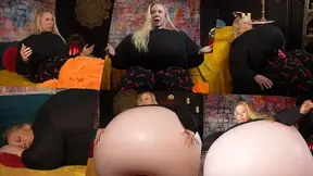 I WAS so Fit: What is Happening???: Inflation Fetish Play: Blonde Curvy Performer Expands