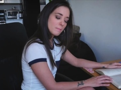 Hungry teen Gia Page blowjob POV reality