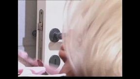 Wonderful MILF with Small Tits Fucked in Bathroom and Cum in Mouth