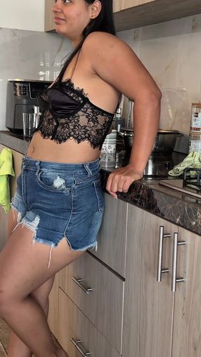 STEPMOM WANTS TO FUCK IN THE KITCHEN   Clip 1