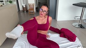 my workout quickly turns into a session of joy and pleasure ( masturbation )