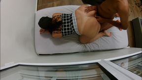 Hotwife In Checkered Dress Gets Raw Bbc Doggy &amp; Missionary - Cuck Hubby Joins Double Bj &amp; Shared Play