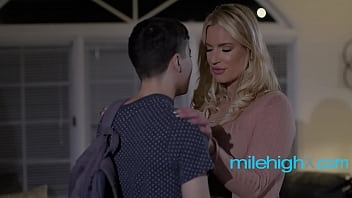 Young stud fucks his MILF mother-in-law