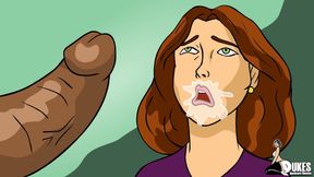 Married teacher gets caught sucking cock after work.