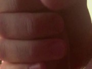 Intense SELF SUCK from an unusual sexy angle! / ORAL CREAMPIE