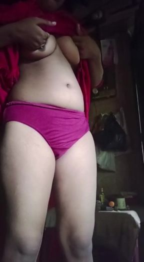 Bhabhi Playing with Her Big Boobs