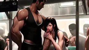 Tifa loves nothing more than discovering new dicks to suck on her daily commute.