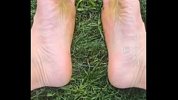 Feet flexing in the grass...