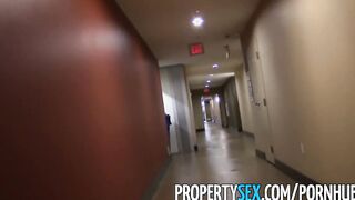 PropertySex - Young Real Estate Agent Fucking into Condo Homemade