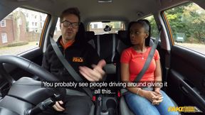 Fake Driving College - Fake Driving College Instructor Saves a Clueless Student From Failure with a Hard Cock Riding