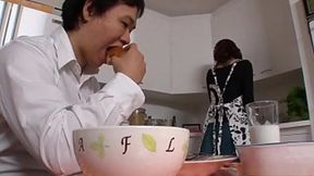 Step mom gives son head openly