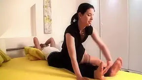 Tickling his feet in bed by Femdom Austria