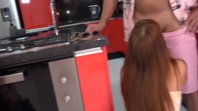 ANAL ORGY PARTY IN THE KITCHEN