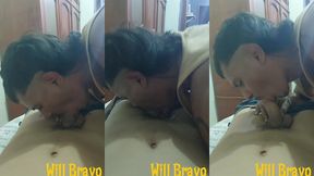 novinho veio aqui em casa pra f1 e acabou me botando pra mamar cheio de tesao