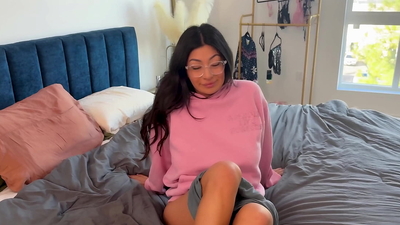 “ARE THOSE MY BOXERS?!” Big titty Latina step sis SQUIRTS on my shaft - Cami Strella x Lev Lieben