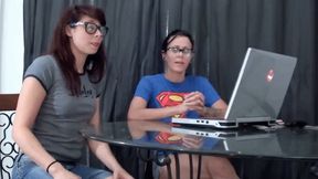 Bratty nerds HUMILIATE your small dick - NICHOLE FOXX + KERI HIDEF MOV