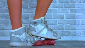 Goddess Amber - Edging The Cum From Your Balls Under My Nike Jordans - Bug Cam - Trample CBT Trampling Crushing Crush Standing Ballbusting Shoe Foot Feet Trainer Trainers Fetish