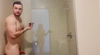 Behind the scenes with a natural busty MILF