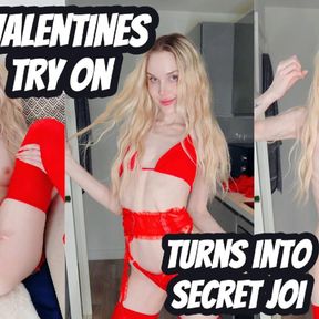 Valentines Try On Haul Turns Into Secret JOI by Sofie Skye full video available now