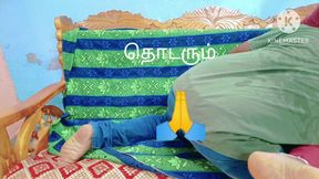 Chennai Neighbour Girl Wearing Green Blouse with BF- Closeup Boob Sucking and Biting