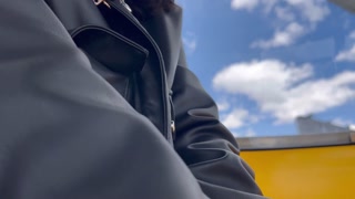 Public lesbian sex in amusement park (real)