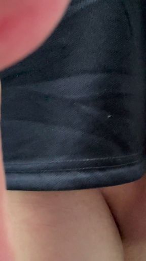 Straight guy walks around car park nude and takes a piss.   Clip 2