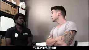 Young Straight Boy Sex With Big Black Security Officer