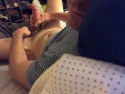 Jacking off a 20cm cock with both hands!