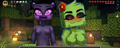 Minecraft Horny Craft - Part 64 Threesome Finale Endergirl and Creeper!! by Loveskysanhentai