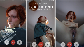 Long distance FaceTime cuckold