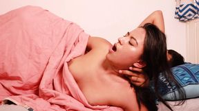 I get up a little horny and fuck her hard