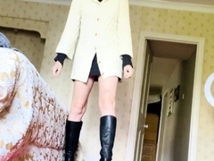 British blonde milf Jane Bond solo masturbation