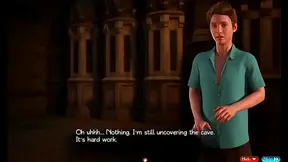 Blonde Skinny Anime Babe Gets Hardcore Blowjob & Anal In A Realistic Game World