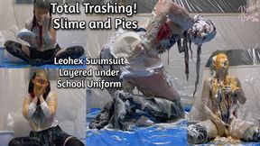 Total Trashing! Slime+Pies Leohex Swimsuit+School Uniform