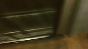 Follow friend′s slut wife into public camp shower and cabin to creampie