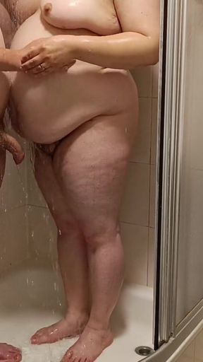 Emotional moment from &quot;Hot shower moment, I soap her whole body&quot;