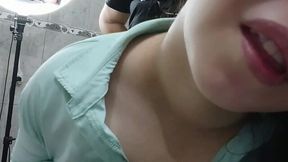 Banging my coworker's wet pussy in the office restroom during lunch break