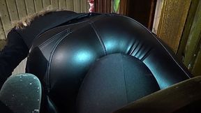Human bar stool for Leather Mistress - 2 - MP4 - (HD)