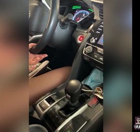 Abbie Maley's Car Ride Turns Into a Parking Lot Blowjob