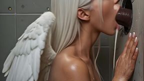 ruth heaven - dirty toilet gloryhole [ai generated] interracial bbc